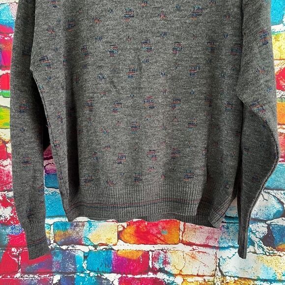 Vintage Kenneth Roberts Dad Grandpa Sweater Pullover Wool Blend Large - Picture 4 of 6